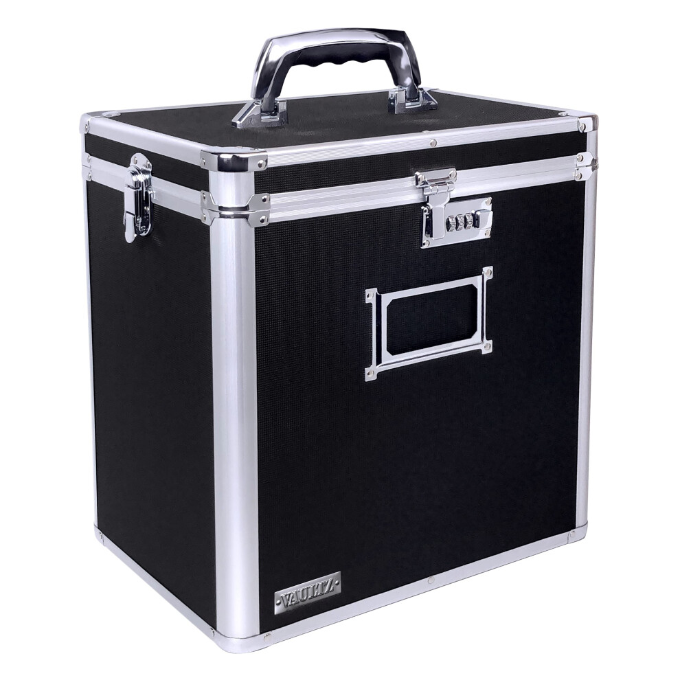 Bo   te de rangement Record Vinyl Vinyl Vinyl - Verrouillage 50 porte-album et organisateur - excellente alternative     la caisse LP fragile - 14,4