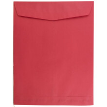 JAM PAPER 10 x 13 Avoin pääluettelo Värilliset kirjekuoret - punainen kierrätetty - 25 / kpl