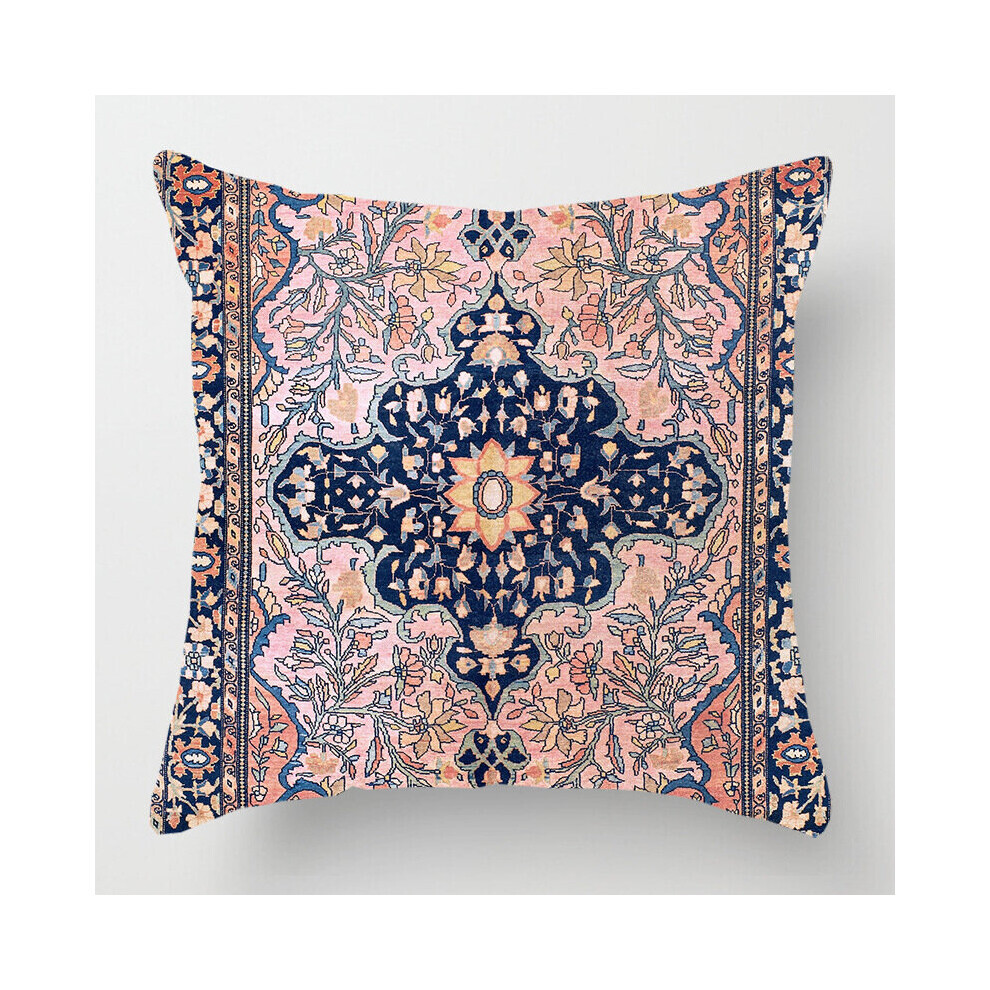 (Rose) housse de coussin à motif exotique, taie d'oreiller pour la maison et le jardin