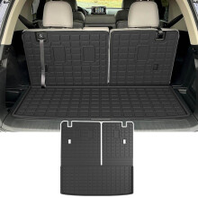 Powoq Cargo Mat Compatibel met 2023 2024 2025 Honda Pilot Kofferbakmat TPE Kofferbakvoering Rugleuning Achter Cargo Liner Vervanging voor 2023-2025 H