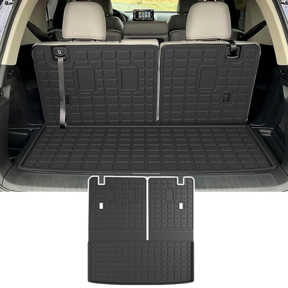 Powoq Cargo Mat Compatible With 2023 2024 2025 Honda Pilot Trunk Mat Tpe Trunk Liner Backrest Rear Cargo Liner Replacement For 2023-2025 Honda Pilot A 757940824509