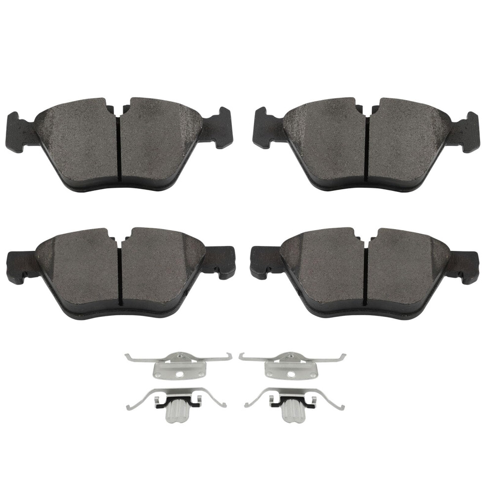 Scitoo D1504 Front Semi-Metal Brake Pads Sets W/Hardware Replacement For Bmw For 528I 2011 2012 2013 2014 2015 2016 For Bmw For 528I Xdrive 2012 2013 198519877968
