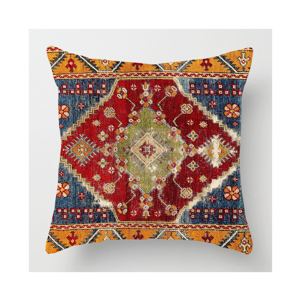 (Rouge) housse de coussin à motif exotique, taie d'oreiller pour la maison et le jardin