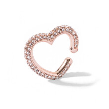 (Or Rose blanc) manchettes d'oreilles chics en forme de cœur en cristal multicolore pour hommes et femmes,