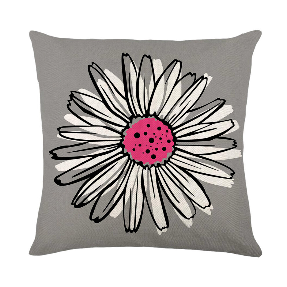 (Rose-A) Taie d'oreiller avec housse de coussin imprimée de fleurs de 45 cm
