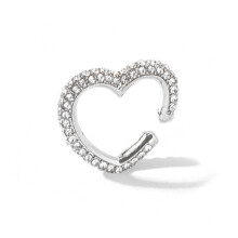 (Argent blanc) manchettes d'oreilles chics en cristal multicolore pour hommes et femmes, bijoux à la