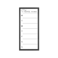 MCS Dry Erase Weekly Planner 14x30 Black Framed Calander Whiteboard For Wall Plan din uge med familie ugentlig planl?gger til middage sportsbegiv