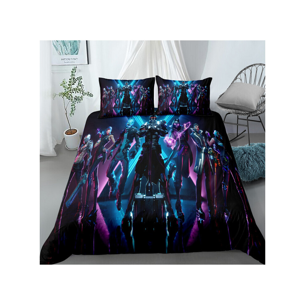 (Style 16, Double) Fortnite Literie Housse de Couette Simple Double Royaume-Uni