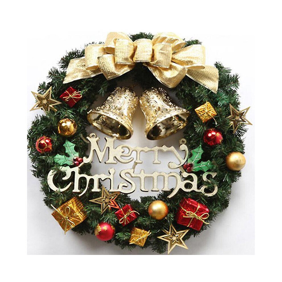 (style 2) Couronne de Noël, Couronne de Noël extérieure à la porte d'entrée, Couronne de Noël, Noël