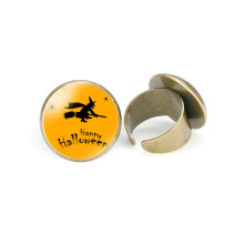(StyleB) Bague de chapeau de sorcière réglable exquise pour enfants, bijoux de Costume d'Halloween