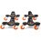 WEN WEN DL6300 Conjunto Tri-Dolly Mvel de 6 Polegadas e 300 Libras com Capacidade de Mveis (4 Pacote) Preto 4
