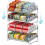 Simple Houseware 2 Tier Stackable Can Rack Silver 2 Pack 1