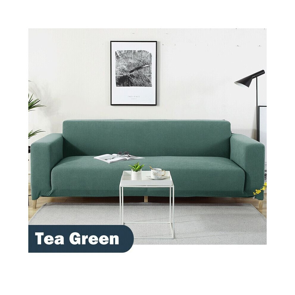 (Vert thé, 4 places) Housse de canapé élastique imperméable 1/2/3/4 places Housse de protection pour