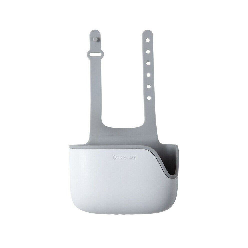 (Blanc) support d'évier réglable, éponge à savon, outil accessoire de cuisine pour évier