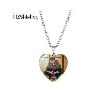 (XXXL155) Collier de coeur de bijoux Kim Delightful Bts Namjoon avec placage électrique et couleurs