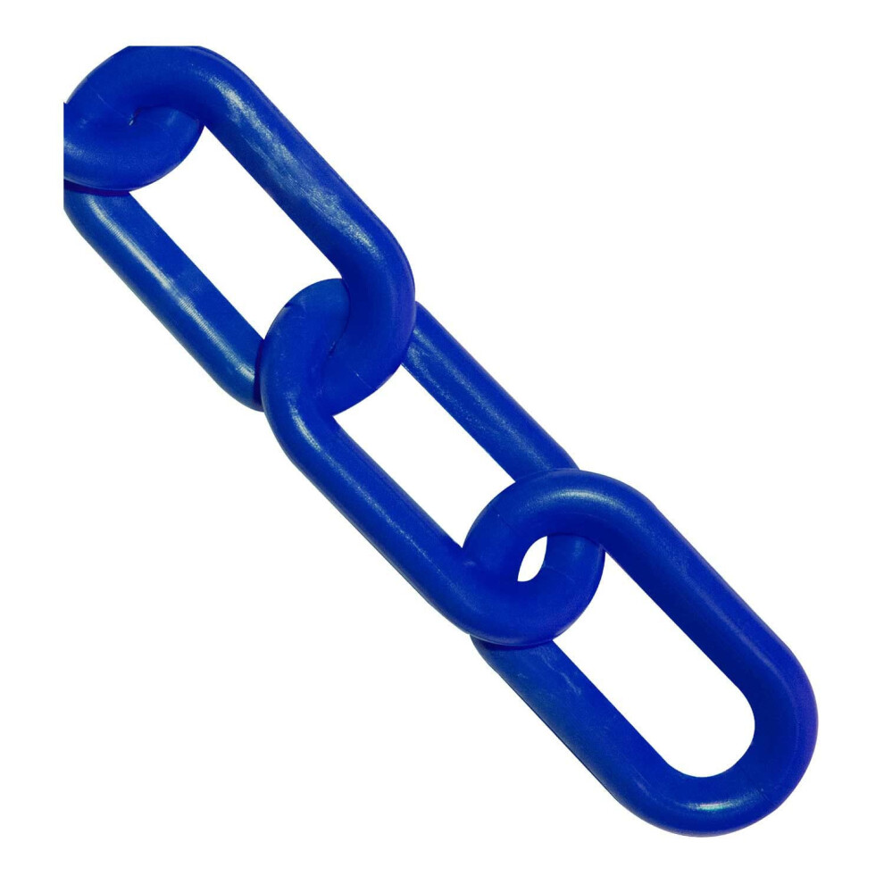 Mr. Chain Kunststoff-Absperrkette, Verkehrsblau, 3,8 Cm Gliederdurchmesser, 30,4 M L Nge (30026-100)-image