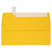 LUXPaper #10 Business Konvolutter | Peel & Press | 4 1/8"""" x 9 1/2"""" | Solsikkegul | 80 lb. Tekst | 250 stk