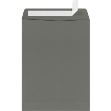 LUXPaper 9 x 12 ?bne konvolutter | Peel & Press | R?ggr? | 80 lb. Tekst | 250 stk