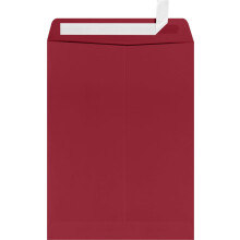 LUXPaper 9 x 12 ?bne konvolutter | Peel & Press | Granatr?d | 80 lb. Tekst | 250 stk