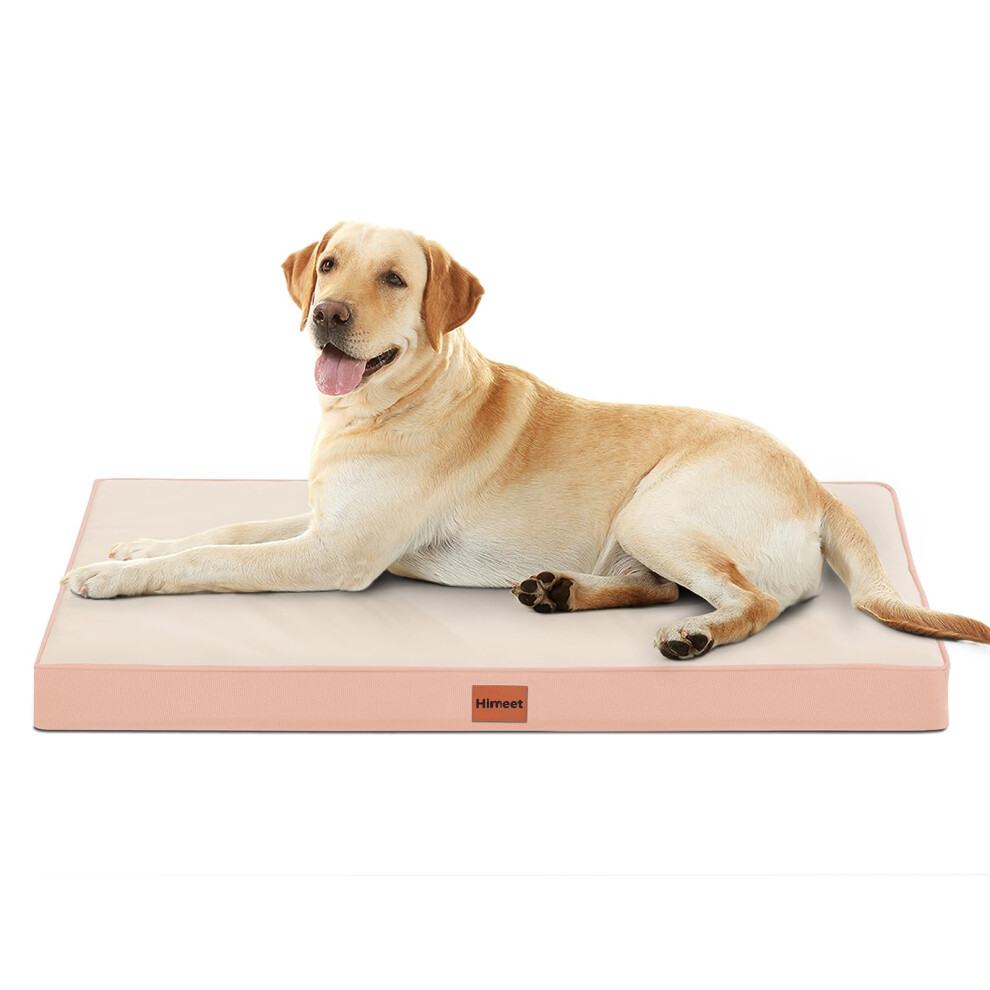 Panier pour chien HIMEET XL 42 pouces, très grand, lavable, avec housse amovible et intérieure imperméable, panier orthopédique XL avec support e