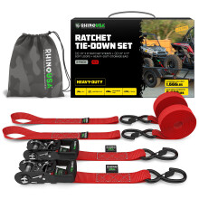 Rhino USA racsnis hevederek nagy teherbrs kszlet (2 csomag) - 1,6 hvelyk x 8 lb (5 208 font trsi szilrdsg) - Kivl rgztopntok biztonsg