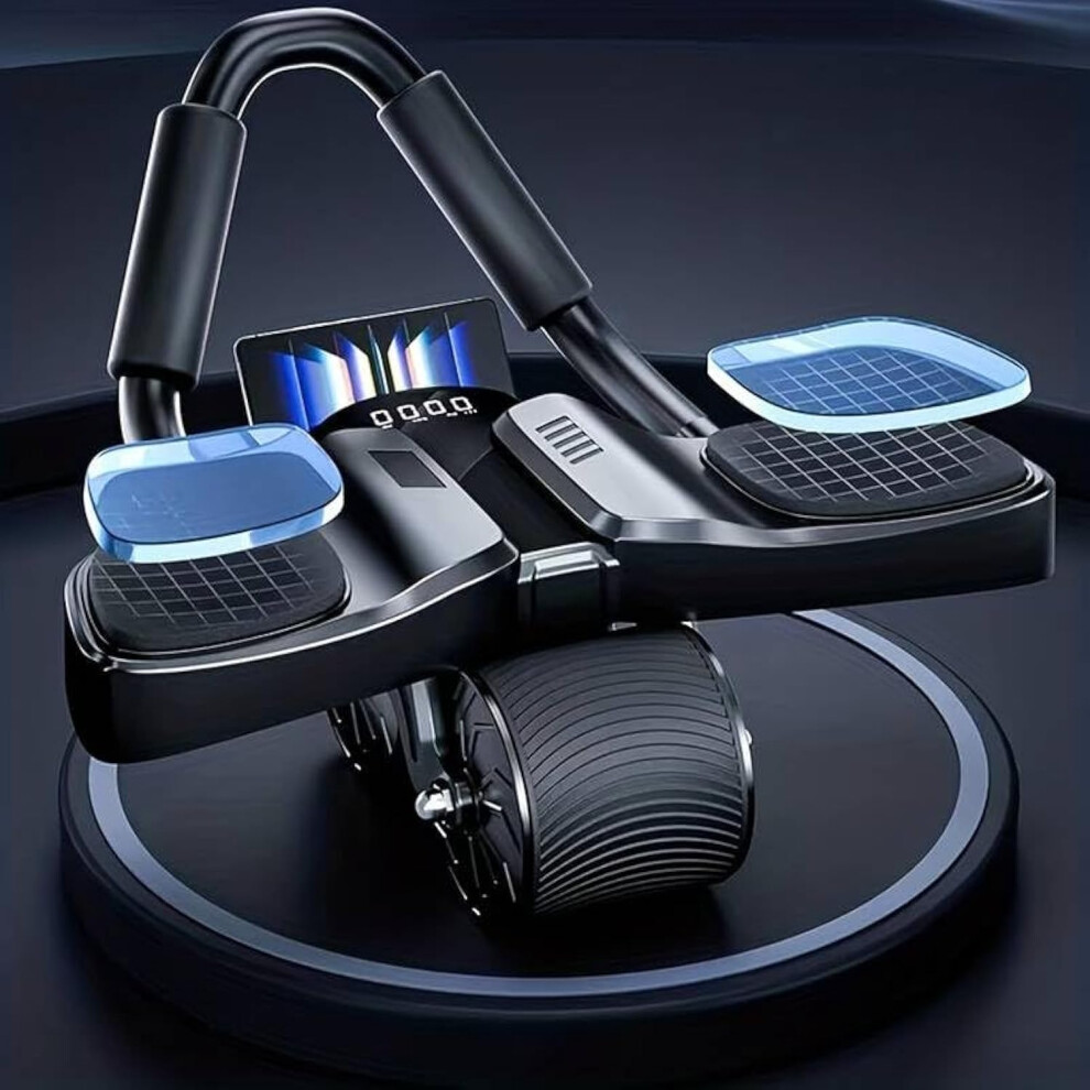 2024 First Ever Calorie Counting Ab Roller High-Performance Abdominal Exercise Machine with Automatic Rebound  Multi-layered Anti-Slip Design & Versat
