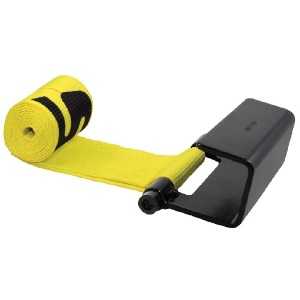 Sangle de remorquage jaune de 1,5 m (5 pi) et 10 cm (4 po) avec crochet pour conteneur    roulettes, Security Chain Company CC4605