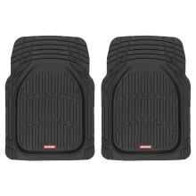 Motor Trend 2-delige vloermatten voor auto vooraan - Grijs FlexTough Contour Liners-Deep Dish Heavy Duty rubberen vloermatten voor auto SUV Truck & V