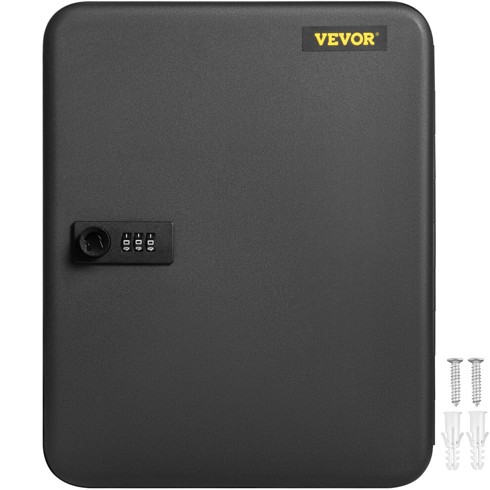 VEVOR Key Cabinet  72 Positions  Digit Password Lock Key Box  Q235 Steel Key Storage  Wall Mounted Key Storage Box for School  Office  Hotel  Bank