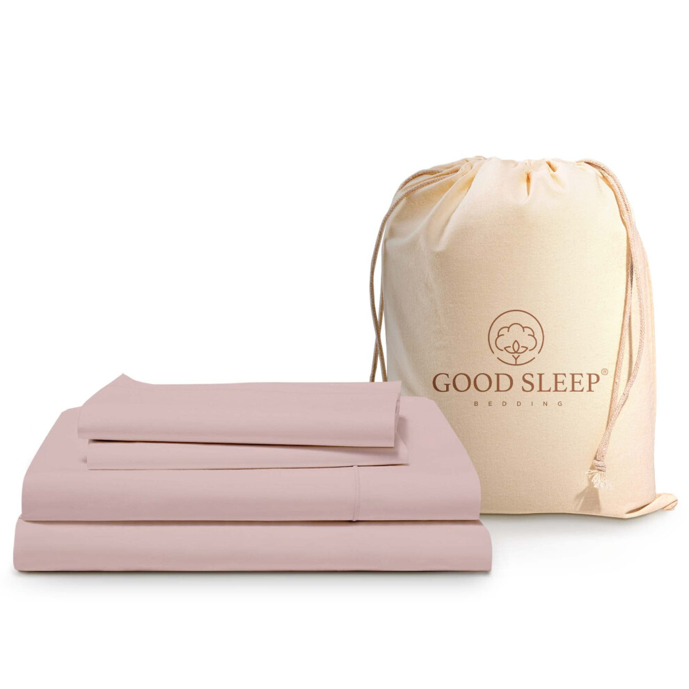 Parure de lit California King Size 4 pièces, 100 % coton égyptien, 1 000 fils/cm², tissage satiné doux, poche profonde de 40,6 cm, pour lit Calif