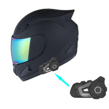 1Storm motocyklov integr lna prilba pre mechanikov + motocyklov Bluetooth headset: matn cierna