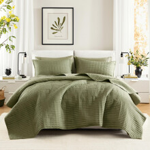Comfort Spaces King Quiltset Moderne omkeerbare geruite sprei Kingsize beddengoedset Gezellig gewatteerd winterlaag Alle seizoenen Lichtgewicht zacht