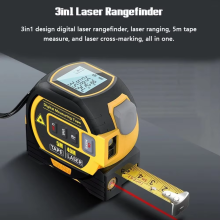 3-in-1 Laser Tape Measure Digital Rangefinder Tool 60m and 5m