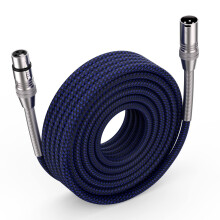 Ciwoda XLR-kabel 150ft meerkleurig heavy-duty nylon gevlochten XLR man-vrouw microfoonkabel 3-pins gebalanceerde XLR-kabel compatibel met luidspreker