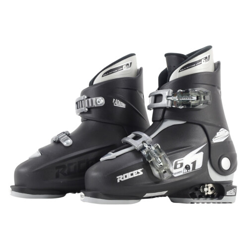 Roces Idea Up Skischuhe Schwarz-Silber Gr      e 19-22 1