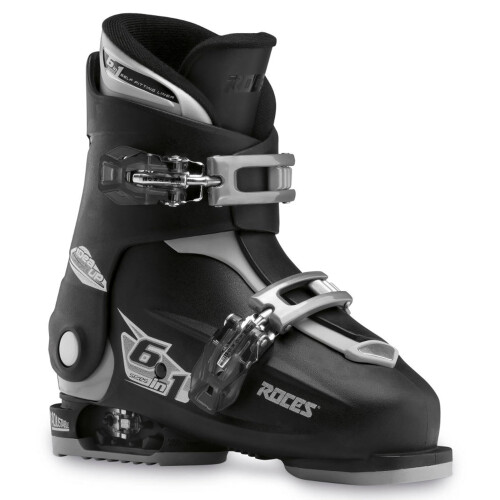 Roces Idea Up Skischuhe Schwarz-Silber Gr      e 19-22