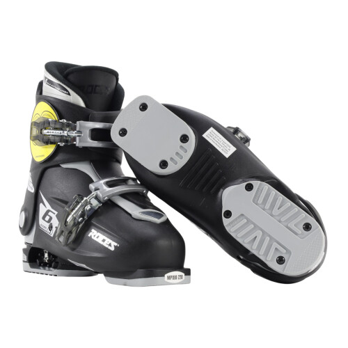 Roces Idea Up Skischuhe Schwarz-Silber Gr      e 19-22 2