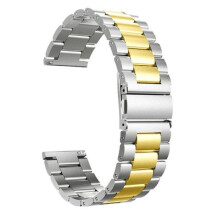 (Zilver, goud -20 mm) 16/18/20/22/24 mm vervangende horlogeband met snelle ontgrendeling, hoogwaardige