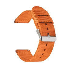 (Oranje -24 mm) Nylon canvas horlogeband voor heren Quick Release horlogebanden 18-24 mm