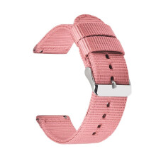 (Roze -20 mm) Nylon canvas horlogeband voor heren Quick Release-armbanden 18-24 mm