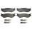 ACDelco Silver 14D966MH Semi-Metallic Front Disc Brake Pad Set 1