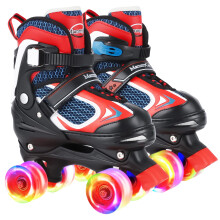 Børn rulleskøjter til piger og drenge 4 Størrelser Justerbare rulleskøjter med Light Up Wheels Outdoor & Indoor Roller Skates For Kids Børn Begyn