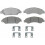 ACDelco Silver 14D1092CH Ceramic Front Disc Brake Pad Set with Hardware 2