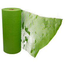 JAM PAPER Rollo de papel de embalaje en forma de panal - 12"""" x 328' - Verde esmeralda - 328 pies cuadrados - 80 GSM - El rollo se vende individu