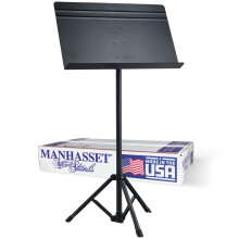 Manhasset Voyager Draagbare Muziekstand voor Bladmuziek - Snelle Montage Vouwstand met Uittrekbare Poten