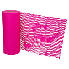 Rollo de papel de embalaje de panal de papel mermelada - 12 """" x 328 ' - Fuchsia Pink - 328 pies cuadrados - 80 GSM - Rollo vendido individualmente