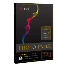 A-SUB Premium Photo Paper Luster 13x19 Inch 66lb for Inkjet Printers 50 Sheets  Single Sided