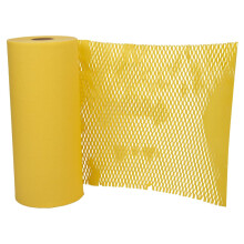 Rollo de papel de embalaje de panal de mermelada - 12 """" x 328 ' - Amarillo limn - 328 pies cuadrados - 80 GSM - Rollo vendido individualmente
