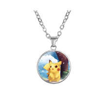 (04) Pendentif Pikachu Collier élégant Ochain Anime Bijoux pour les fans