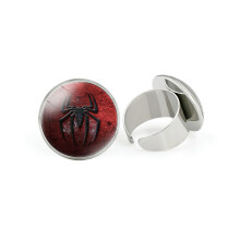 (03) Bague de dessin animé de retour, bijoux en métal ouvert réglables 2022